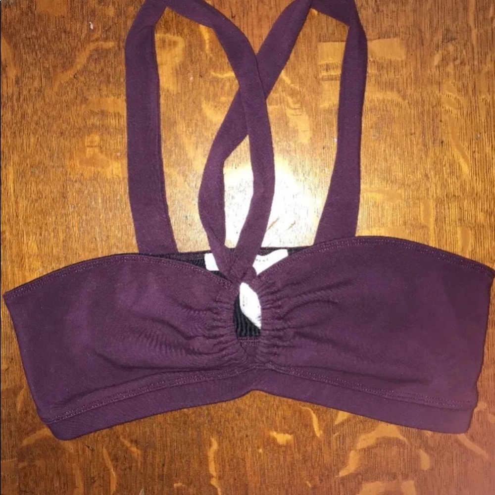 Free people movement purple sports bra small